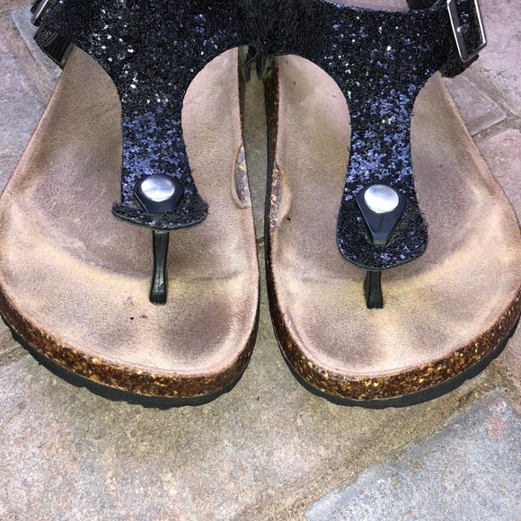 Madden Girl Gina black sparkle sandals - Picture 4 of 7